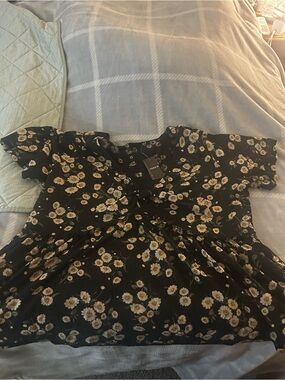 Torrid Heritage Jersey Tie-Front Babydoll Top NWT-Size 2